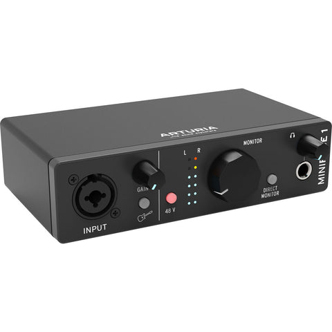 Arturia MiniFuse 1 Portable USB Type-C Audio Interface (Black)