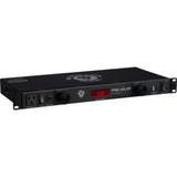 Black Lion Audio PG-XLM 9-Outlet Power Conditioner with Dual Lamps and Voltage Meter (1 RU)
