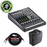 Mackie ProFX8v2 8-Channel Sound Reinforcement Mixer with Padded Nylon Mixer/Equipment Bag& PB-S3410 3.5 mm   Stereo Breakout Cable, 10ft Bundle