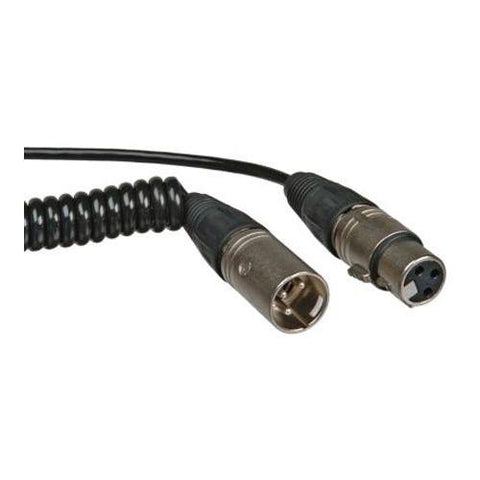 K-Tek XLR Male to XLR Female Coiled Microphone Cable - 1.5 ~ 9'