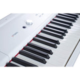 Artesia PA-88H 88-Key Weighted Hammer Action Digital Piano with Sustain Pedal and Power Supply, White