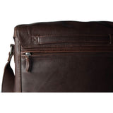 compagnon "the medium messenger" Leather Camera Bag (Dark Brown)