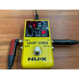 Nux Loop Core Guitar Effect Pedal Looper Bundle with Polsen HPC-A30-MK2 Studio Monitor Headphones, Kopul 10' Instrument Cable, Patch Cable Right Angle, and Fender 12-Pack Picks