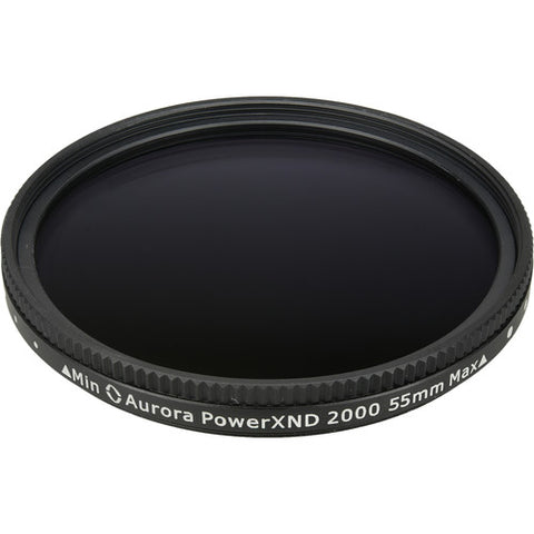 Aurora-Aperture 55mm PowerXND 2000 Variable Neutral Density 1.2 to 3.3 Filter (4 to 11 Stops)