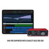 Focusrite Scarlett Solo USB Audio Interface (3rd Gen) with Studio Headphones, Pop Filter & XLR Cable