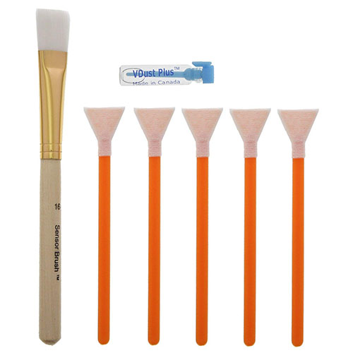 Visible Dust Mini Dry & WetSensor Cleaning Kit w/ Orange 1.6x &16mm Sensor Brush