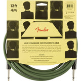 Fender Blues Junior Guitar Amplifier, Lacquered Tweed Bundle with Fender Joe Strummer Instrument Cable, (13ft) Straight/Straight, Drab Green