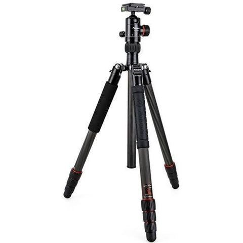 FotoPro X-Go Plus 4-Section Carbon Fiber Tripod with Built-In Monopod FOXGOPLUS