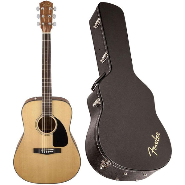 Fender CD-60 Dreadnought V3 Acoustic Guitar, with 2-Year Warranty, Natural, with Case