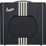 Supro Delta King 12 1x12-inch 15-watt Tube Combo Amp (Black and Cream) Bundle with Polsen Studio Headphone, Kopul Phone to Phone Instrument Cable (10'), and Fender 12-Pack Classic Guitar Picks