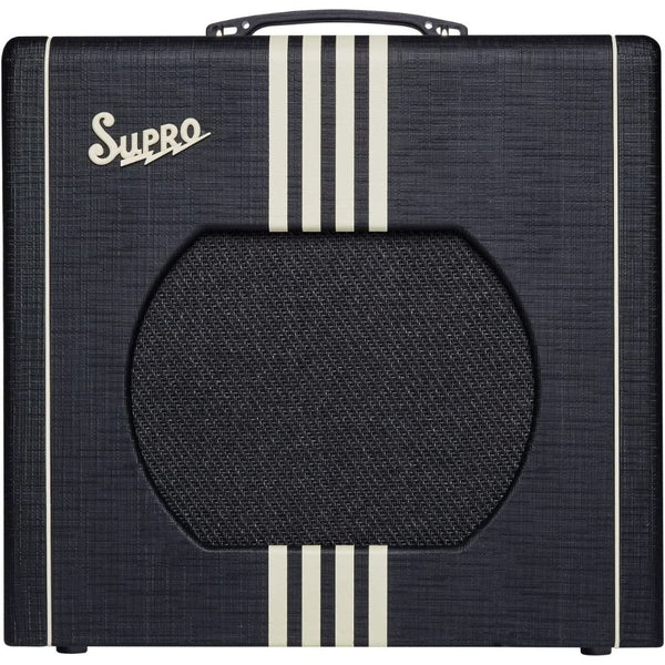 Supro Delta King 12 1x12-inch 15-watt Tube Combo Amp - Black and Cream