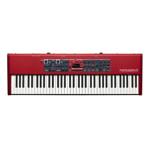 Nord Piano 5 73-key Digital Stage Synth/Piano with Virtual Hammer Action Weighted Keybed, Triple Pedal and Onboard Effects