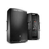 JBL EON615 Two-Way 15" 1000W Powered PA Speaker, Bluetooth (Pair) Bundle with 2x Speaker Stand & 2x XLR Cable
