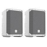 Electro-Voice EVERSE 8 Weatherized Battery-Powered Loudspeaker with Bluetooth Audio and Control (White) Pair Bundle