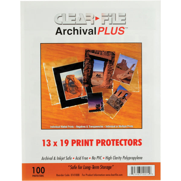 ClearFile Print Protector (13 x 19", 100-Pack)