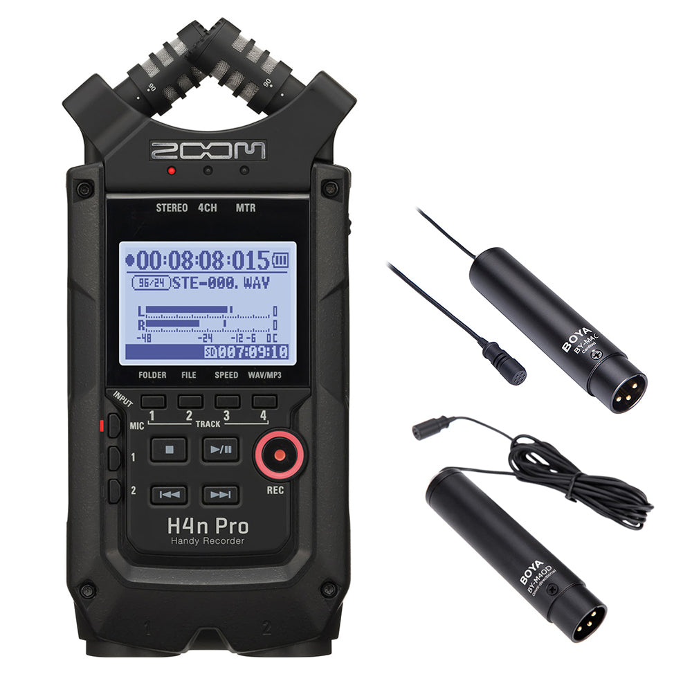 Zoom H6 All Black 6-Input 6-Track Portable Handy Recorder with Single Mic  Capsule (Black) Bundle with 32GB Memory Card - Lavalier Condenser  Microphone