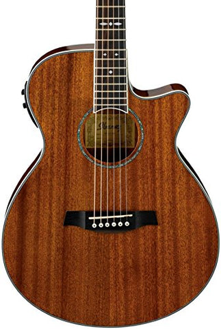 Ibanez AEG12IINT Acoustic-Electric Guitar, Natural Finish