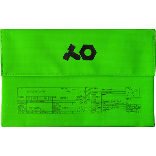 teenage engineering PVC Roll Up Bag (Neon Green)