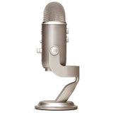 Blue Yeti USB Microphone (Platinum) with BAI-2U Two-Section Broadcast Arm plus Internal Springs & USB Cable Bundle