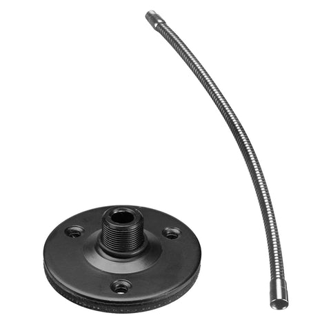 On-Stage MSA9030-19B Gooseneck (19", Black) with TM08B Flange Mount (Black)