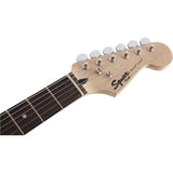 Squier Bullet Stratocaster HT SSS Electric Guitar, Brown Sunburst, Laurel Fingerboard Bundle with Fender Classic Celluloid Guitar Picks, 12-Pack, Professional Instrument Cable (10ft) and Logo Guitar Strap