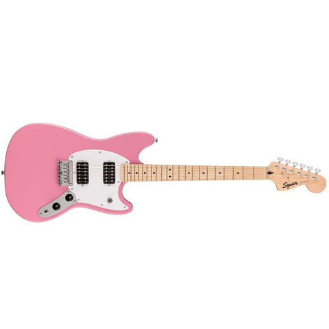 Squier Sonic Mustang Electric Guitar, with 2-Year Warranty, Flash Pink, Maple Fingerboard