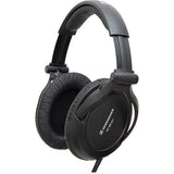 Sennheiser HD 380 Pro Circumaural Monitoring Headphones with Auray Headphone Holder & Hosa HPE-310 Cable