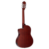 Ortega Guitars Family Series Thinline Acoustic-Electric Nylon Classical 6-String Guitar w/Bag, Right (RCE125MMSN)