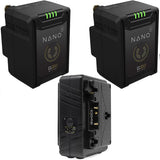 Core SWX NANO Micro 147Wh 2-Battery Kit with Dual Travel Charger (Gold Mount)
