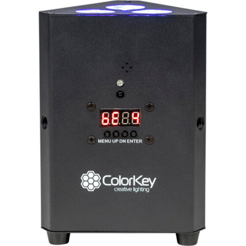 ColorKey TrussPar QUAD 3 GO Battery Powered Tri-Par Truss Warming Fixture (Black)