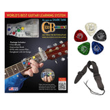 ChordBuddy Learning System with Planet Waves Classic Pearl 10-Pack Guitar Pick & Guitar Strap Bundle