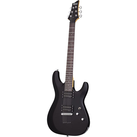 Schecter 430 C-6 Deluxe Solid-Body Electric Guitar, Satin Black