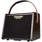 NUX NAI-5 Optima Air Dual-Switch Acoustic Guitar Simulator with Preamp Bundle with Polsen HPC-A30-MK2 Studio Monitor Headphones, Kopul 10' Instrument Cable, and Fender 12-Pack Picks