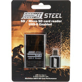 Hoodman 64GB Steel UHS-II SDXC Memory Card Bundle with SD/microSD UHS-II Card Reader
