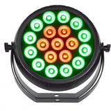 JMAZ Lighting Radiant Par HEX19 RGBAW+UV LED Wash Light (2-Pack) Bundle with 2x Impact Safety Cable (18")