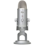 Blue Yeti USB Microphone (Silver) with AKG K 240 Studio Professional Stereo Headphones & Pop Filter Bundle