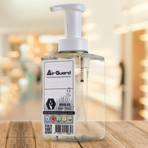 Air Guard 500ml Foaming Moisturizing Hand Sanitizer- FDA Registered - Sold as 6 Pack