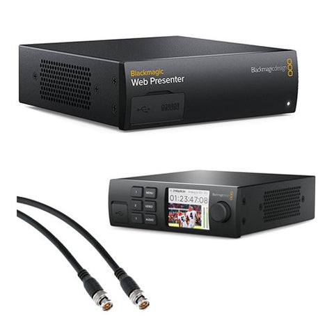 Blackmagic Design Web Presenter w/ Teranex Mini Smart Panel & 3' SDI Video Cable