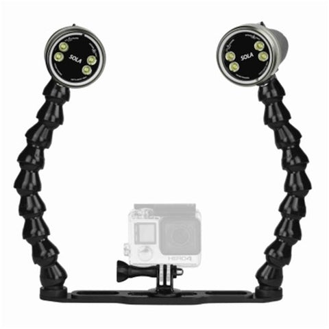 Light & Motion SOLA Video 2000 LED Dive Light Action Kit Double (US)
