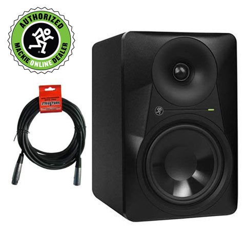 Mackie MR524- 5" 2-Way Powered Studio Monitor (Single) with XLR- XLR Cable