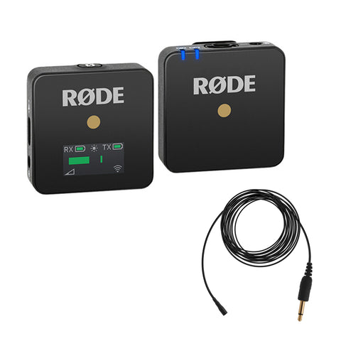 Rode Wireless GO Compact Digital Wireless Microphone System (2.4 GHz) with Polsen PL-5 Mini Omnidirectional Lavalier Microphone Bundle