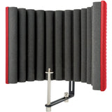 MXL 550/551 Microphone Ensemble Kit (Red) Bundle with sE Electronics RF-X Reflexion Filter X (Red) Bundle and Auray RFMS-580 Reflection Filter Mic Stand