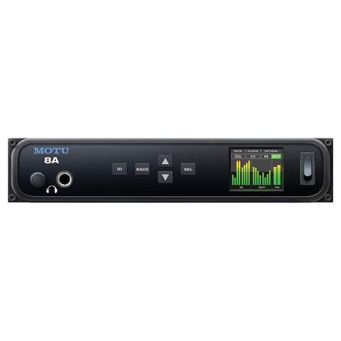 MOTU 8A Thunderbolt and USB3 Audio Interface with AVB Networking and DSP (8x8, Line)