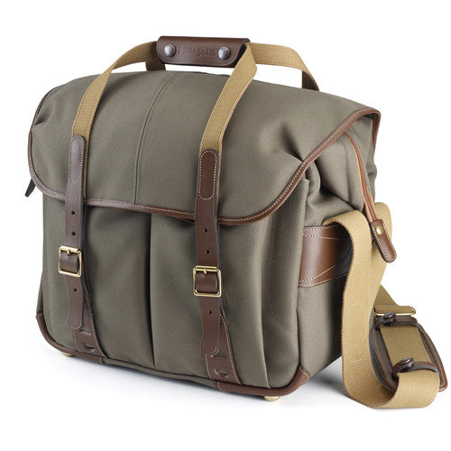 Billingham 307L Camera and Laptop Shoulder Bag (Sage with Chocolate Leather)