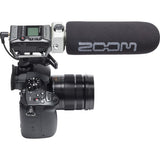 Zoom F1 Field Recorder with Shotgun Microphone plus WMC-500 Wide-Mouth EVA Case and 32GB Memory Card
