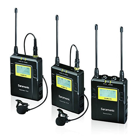 Saramonic UWMIC10 96-Channel Digital UHF Wireless Lavalier Microphone System