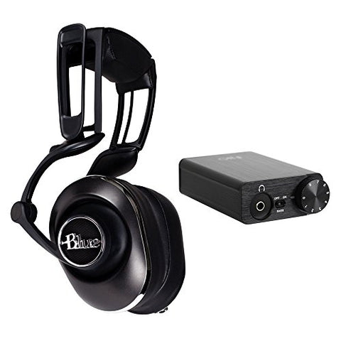 Blue Lola Over-Ear Isolation Headphones (Black) with FiiO E10K USB DAC Headphone Amplifier