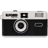 Ilford Sprite 35-II Reusable/Reloadable 35mm Analog Film Camera (Black and Silver)