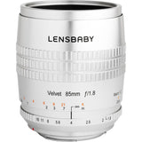 Lensbaby Velvet 85mm f/1.8 Lens for Micro Four Thirds (Silver)