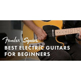 Squier by Fender Affinity Series Telecaster, Maple fingerboard (Butterscotch Blonde) Bundle with Fender 10ft Cable (Straight/Straight), Guitar 12-Pack Picks, and 2" Guitar Straps